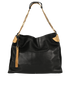 Chain Hobo Bag, &pound;450, Handbags, Black, Leather, Front view